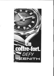 (C) ZENITH - Brochure DEFY Time-Safe 1969-1970cover